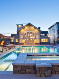 heated pool at the steel ranch apartments property management