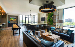 social lounge at Union West Apartments