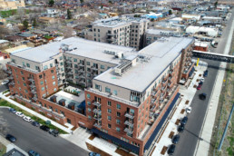 Aerial view of ZIA Sunnyside building