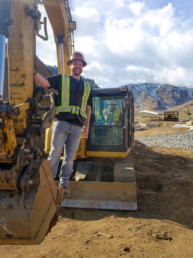 real estate construction employees at construction site