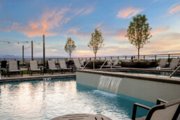 The Pool and hot tub at The Emerson