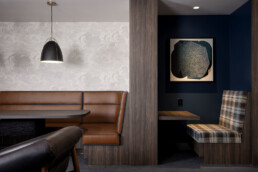 Working spaces at The Emerson featuring comfortable and stylish cubbies