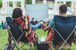 movie in the park community event uai